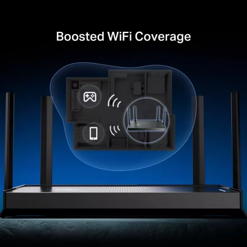 TP-Link Archer BE3600 bezvadu maršrutētājs 2,5 Gigabit Ethernet Divjoslu (2,4 GHz / 5 GHz) Melns