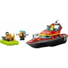 LEGO rotaļu komplekts Ugunsdzēsības glābšanas laiva 60373 — City sērija, 144 gab., 3 mini figūriņas, vecums 5+, izmēri 80×230×70 mm