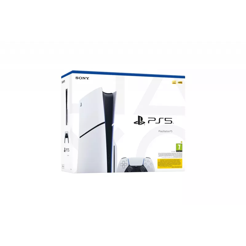 Sony PlayStation 5 (modeļu grupa - slim), PlayStation 5, Melns, Balts, 16384 MB, GDDR6, 448 GB/s, AMD