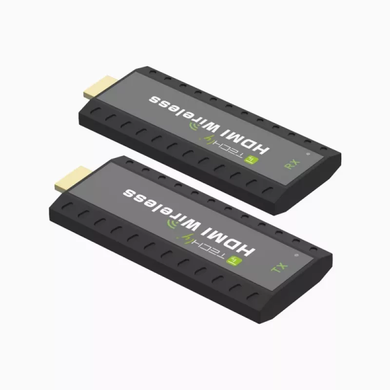 Techly IDATA HDMI-WL53 AV paplašinātājs AV raidītājs un uztvērējs Melna