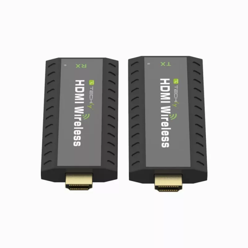 Techly IDATA HDMI-WL53 AV paplašinātājs AV raidītājs un uztvērējs Melna
