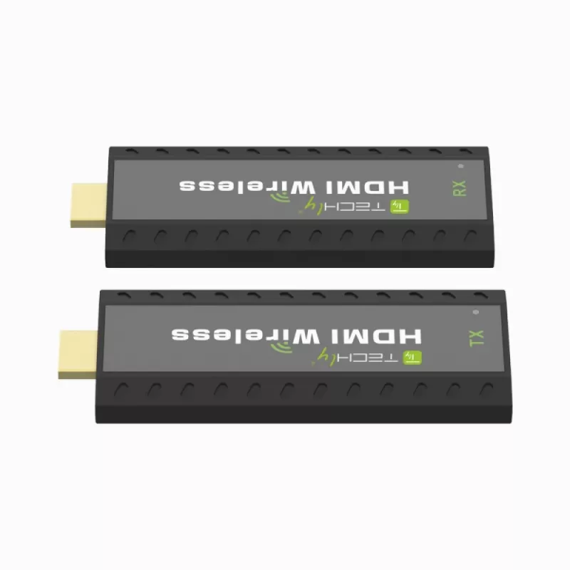 Techly IDATA HDMI-WL53 AV paplašinātājs AV raidītājs un uztvērējs Melna