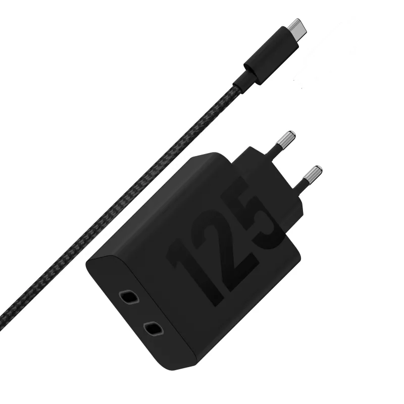 Motorola TurboPower 125W Duo lādētājs Universāls Melns AC Ātrā uzlāde Iekštelpām