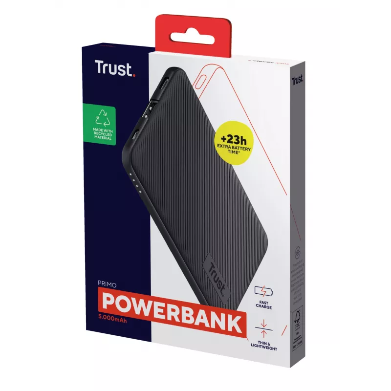 Trust Primo litija jonu (Li-Ion) 5000 mAh melns