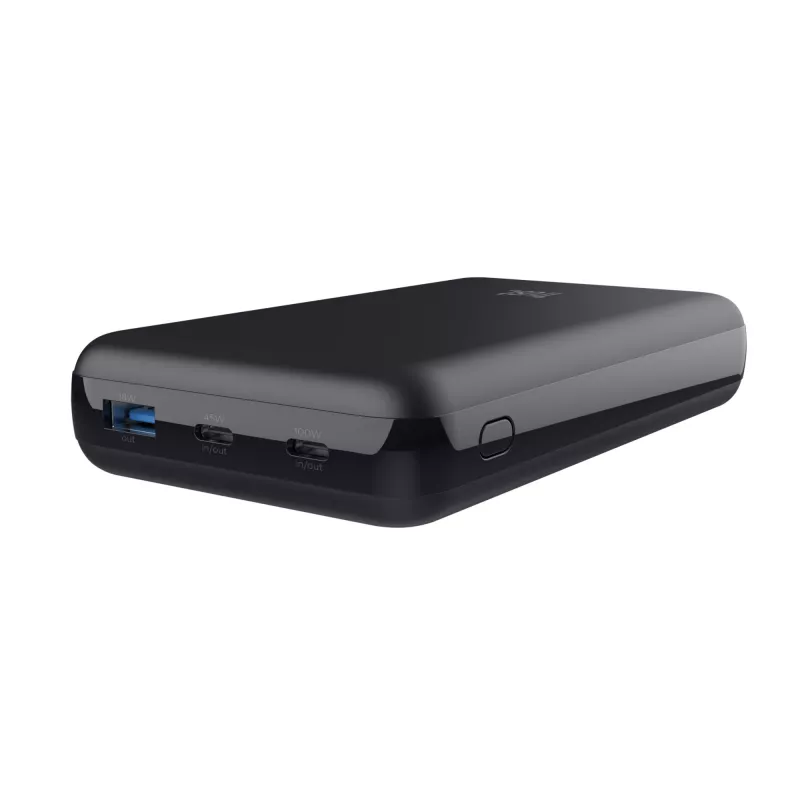 Trust Laro - Powerbank - 20000 mAh - 100 Watt - 5 A - QC 3,0, Power Delivery 3,0 + PPS - 3 Ausgabeanschlussstellen (4 pin USB Type A (QC 3,0), 2 x 24-