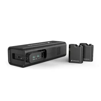 Bezvadu kondensatora mikrofonu komplekts Sennheiser PROFILE Wireless 2‑kanālu — daudzvirzienu, 48 kHz, 245 m diapazons, 7 stundu baterija