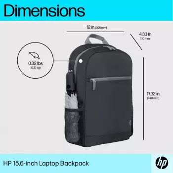 HP 15.6 collu klēpjdatora mugursoma, Mugursoma, 370 g