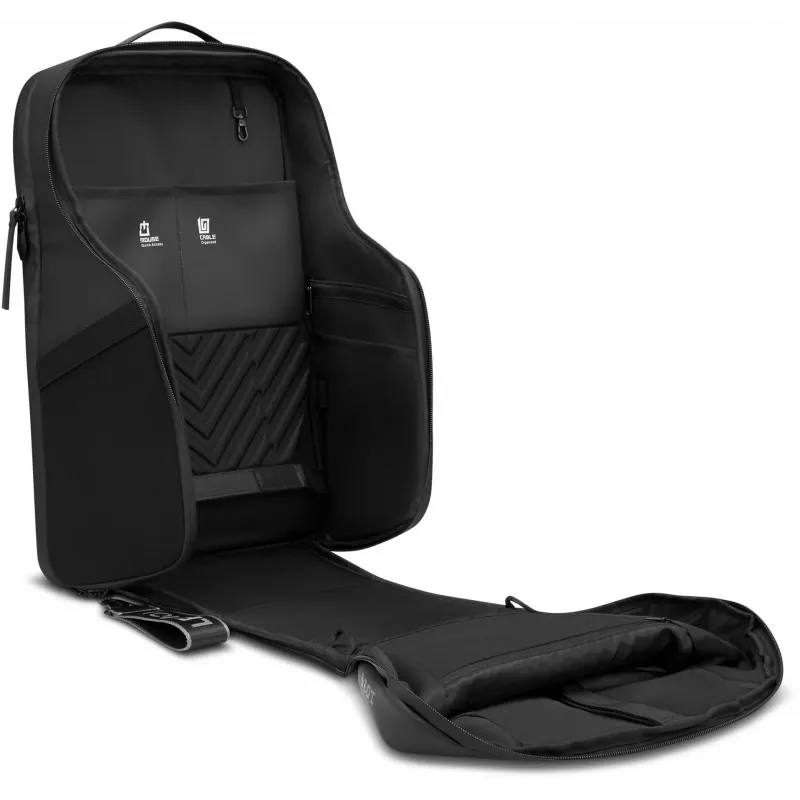 Mugursoma Lenovo GX41M53147 — poliesters, piemērota līdz 40,6 cm (16 collas), melna, 420×280×22 mm, 1,03 kg