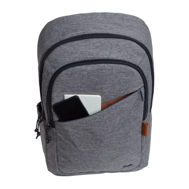 Mugursoma Trust Avana 40.6 cm 16 collas pelēka 3 nodalījumi