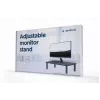 Brīvstāvošs galda monitora statīvs GEMBIRD MS-TABLE-01 — vienam displejam, 20 kg ietilpība, melns, manuāla augstuma regulēšana 100–140 mm