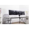 Monitora stiprinājums GEMBIRD MA-DA3-01 3-roku galda skava/caurule līdz 3×27 collas, VESA 75/100, gāzes atspere, melns