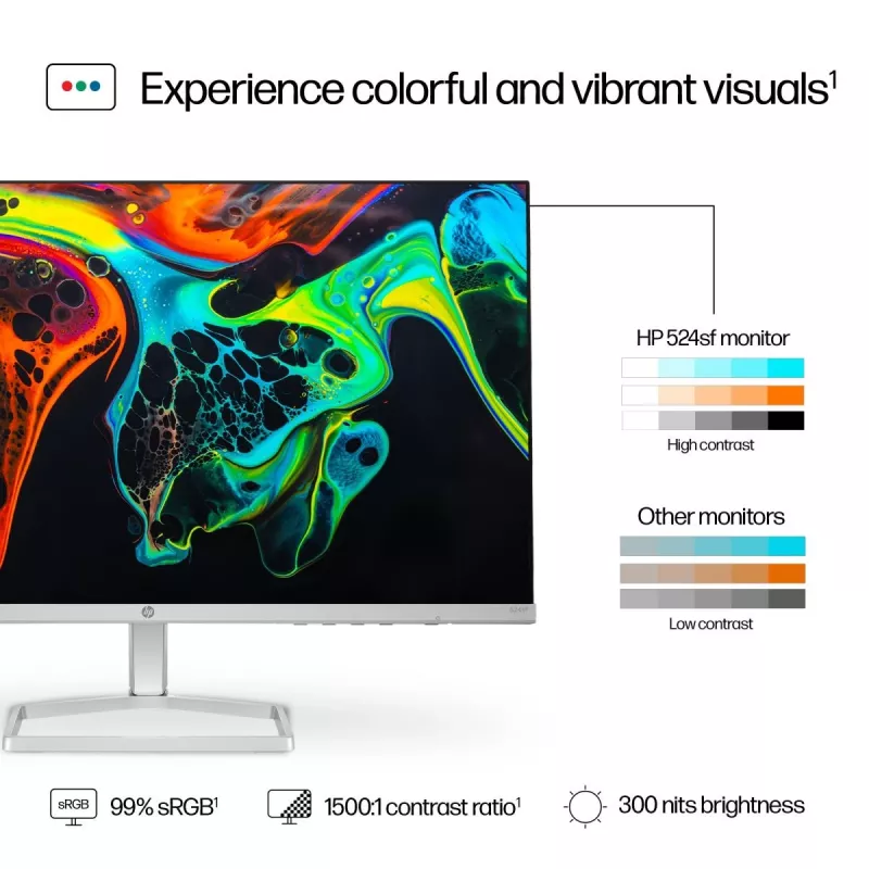 HP galda monitors – 5. sērija 524sf – 24 collas – 1920x1080 (FHD) – IPS