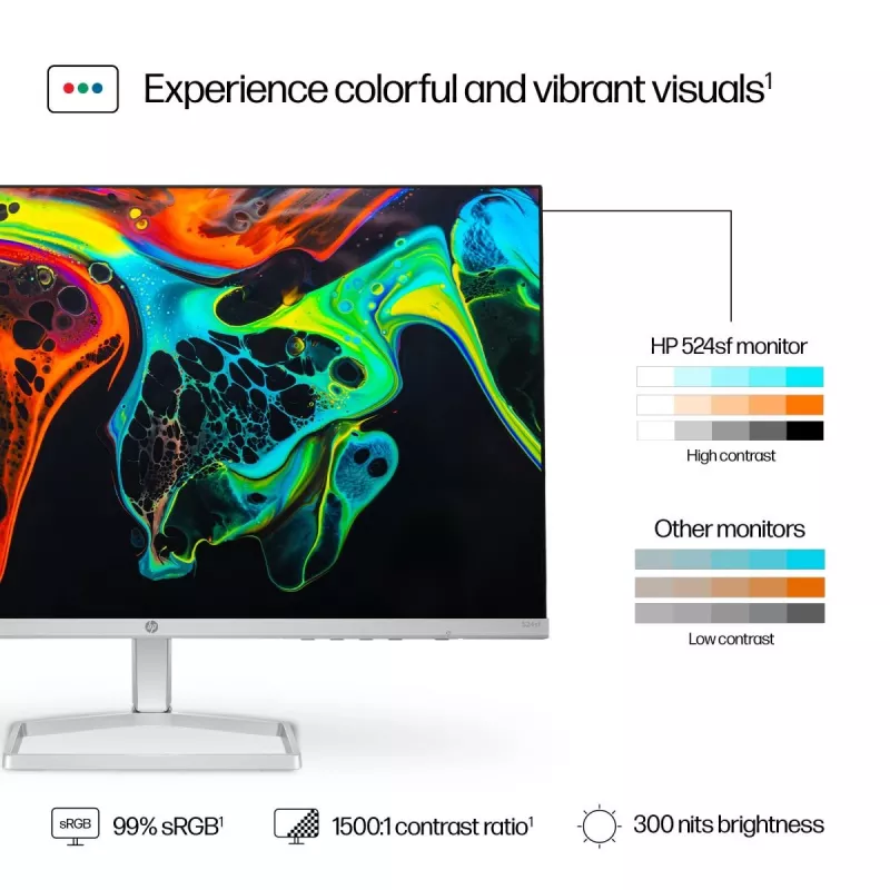 HP galda monitors – 5. sērija 524sf – 24 collas – 1920x1080 (FHD) – IPS