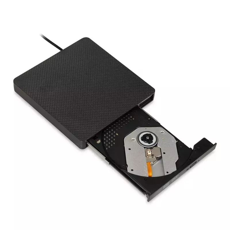 Optical Disc Drive IBOX IED03 DVD±RW USB 3.1 Gen1 (USB-C) Melns, tray, 24x CD / 8x DVD