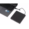 Optical Disc Drive IBOX IED03 DVD±RW USB 3.1 Gen1 (USB-C) Melns, tray, 24x CD / 8x DVD