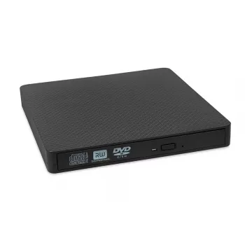 Optical Disc Drive IBOX IED03 DVD±RW USB 3.1 Gen1 (USB-C) Melns, tray, 24x CD / 8x DVD