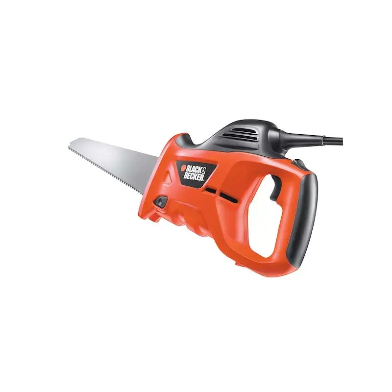 Rokas zāģis Melns & Decker KS880EC-QS – rokas zāģis, asmens garums 23.9 cm, ergonomisks rokturis, oranžs