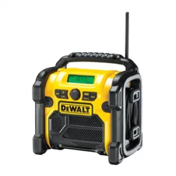 DEWALT Bezvada litija jonu kompakts AM/FM radio — XR, tikai instruments