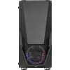 PC korpuss AEROCOOL Zauron Midi Tower Melns — Midi-Tower, sānu logs, atbalsta ATX/microATX/Mini-ITX, maks. GPU 32.5 cm, CPU dzesētāja augstums 166 mm, 2x 3.5 collu nodalījumi, 4x 2.5 collu nodalījumi