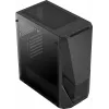 PC korpuss AEROCOOL Zauron Midi Tower Melns — Midi-Tower, sānu logs, atbalsta ATX/microATX/Mini-ITX, maks. GPU 32.5 cm, CPU dzesētāja augstums 166 mm, 2x 3.5 collu nodalījumi, 4x 2.5 collu nodalījumi