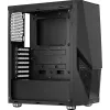 PC korpuss AEROCOOL Zauron Midi Tower Melns — Midi-Tower, sānu logs, atbalsta ATX/microATX/Mini-ITX, maks. GPU 32.5 cm, CPU dzesētāja augstums 166 mm, 2x 3.5 collu nodalījumi, 4x 2.5 collu nodalījumi
