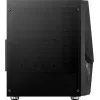 PC korpuss AEROCOOL Zauron Midi Tower Melns — Midi-Tower, sānu logs, atbalsta ATX/microATX/Mini-ITX, maks. GPU 32.5 cm, CPU dzesētāja augstums 166 mm, 2x 3.5 collu nodalījumi, 4x 2.5 collu nodalījumi