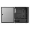 PC Midi Tower korpuss AEROCOOL Graphite‑G‑BK‑v2 — Melns, ATX/Micro‑ATX/Mini‑ITX, priekšā 2×140 mm + aizmugurē 1×140 mm