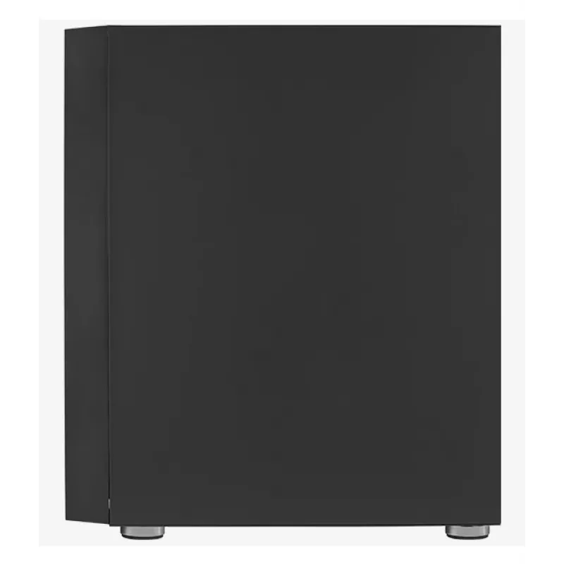 PC Midi Tower korpuss AEROCOOL Graphite‑G‑BK‑v2 — Melns, ATX/Micro‑ATX/Mini‑ITX, priekšā 2×140 mm + aizmugurē 1×140 mm