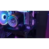 PC Midi Tower korpuss AEROCOOL Graphite‑G‑BK‑v2 — Melns, ATX/Micro‑ATX/Mini‑ITX, priekšā 2×140 mm + aizmugurē 1×140 mm