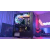 PC Midi Tower korpuss AEROCOOL Graphite‑G‑BK‑v2 — Melns, ATX/Micro‑ATX/Mini‑ITX, priekšā 2×140 mm + aizmugurē 1×140 mm