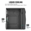 PC case AEROCOOL Raider Mini G V3 Mini-ITX / microATX, melns, sānu logs, zaļš LED, maks. GPU 285 mm, CPU dzesētājs 159 mm