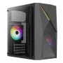 PC case AEROCOOL Raider Mini G V3 Mini-ITX / microATX, melns, sānu logs, zaļš LED, maks. GPU 285 mm, CPU dzesētājs 159 mm