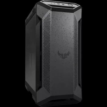 PC korpuss ASUS TUF Gaming GT501 Midi Tower — Melns, atbalsta ATX/Micro-ATX/Mini-ITX/E-ATX, 3x120 mm priekšā, 1x140 mm aizmugurē, 42 cm GPU, 18 cm CPU dzesētājs
