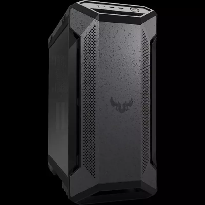 PC korpuss ASUS TUF Gaming GT501 Midi Tower — Melns, atbalsta ATX/Micro-ATX/Mini-ITX/E-ATX, 3x120 mm priekšā, 1x140 mm aizmugurē, 42 cm GPU, 18 cm CPU dzesētājs