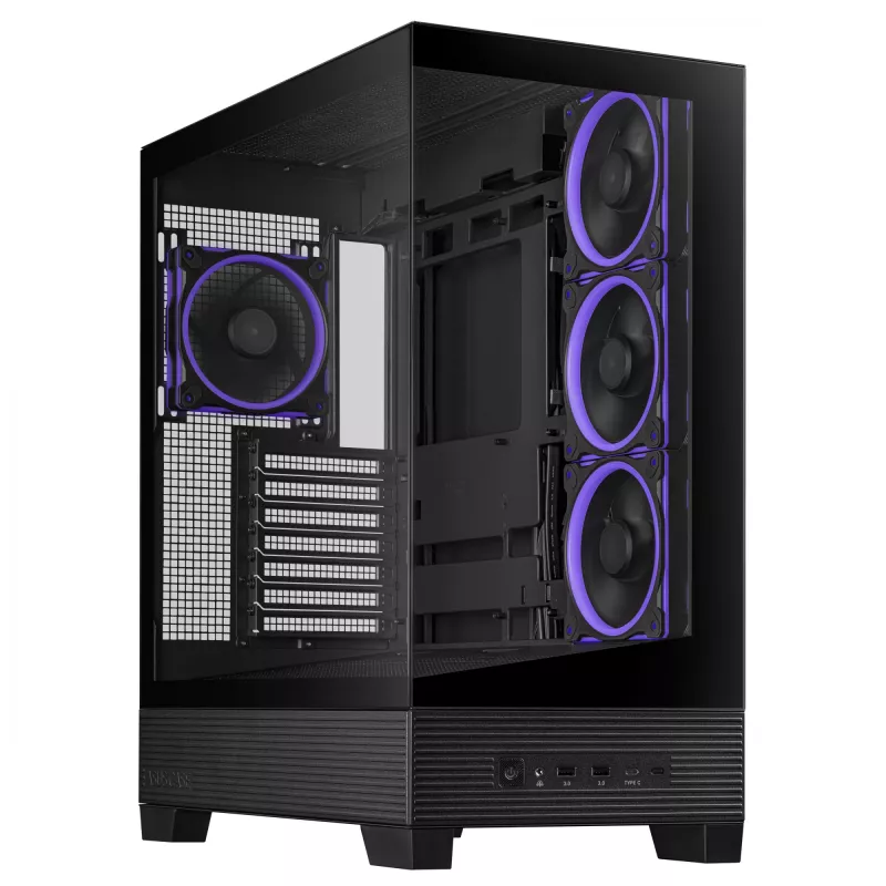ASUS A31 Plus TG ARGB Melns Midi Tower