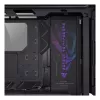 PC korpuss ASUS ROG Hyperion GR701 BTF Edition Tower — melns, rūdīts stikls, E-ATX/ATX/microATX atbalsts, 46 cm GPU, 420 mm augšējais radiators