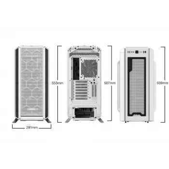 PC Case be quiet! Silent Base 802 Window balta Midi Tower