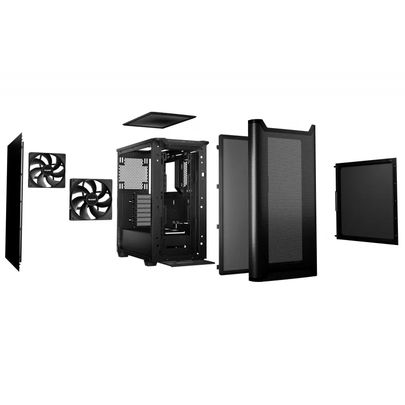 PC korpuss be quiet! PURE BASE 501 Airflow Midi Tower melns