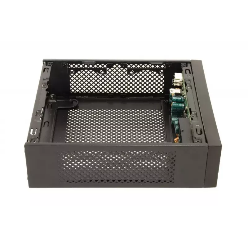 PC korpuss CHIEFTEC IX-01B-OP Small Form Factor SFF Mini-ITX, 1×3,5 collu nodalījums, tērauds, melns
