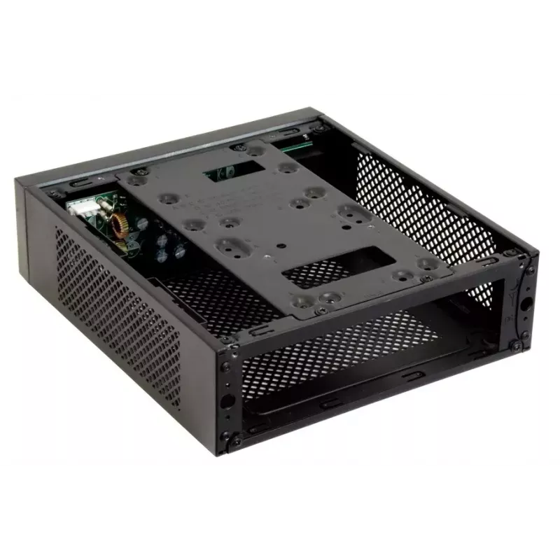 PC korpuss CHIEFTEC IX-01B-OP Small Form Factor SFF Mini-ITX, 1×3,5 collu nodalījums, tērauds, melns