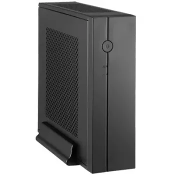 PC korpuss CHIEFTEC IX-01B-OP Small Form Factor SFF Mini-ITX, 1×3,5 collu nodalījums, tērauds, melns