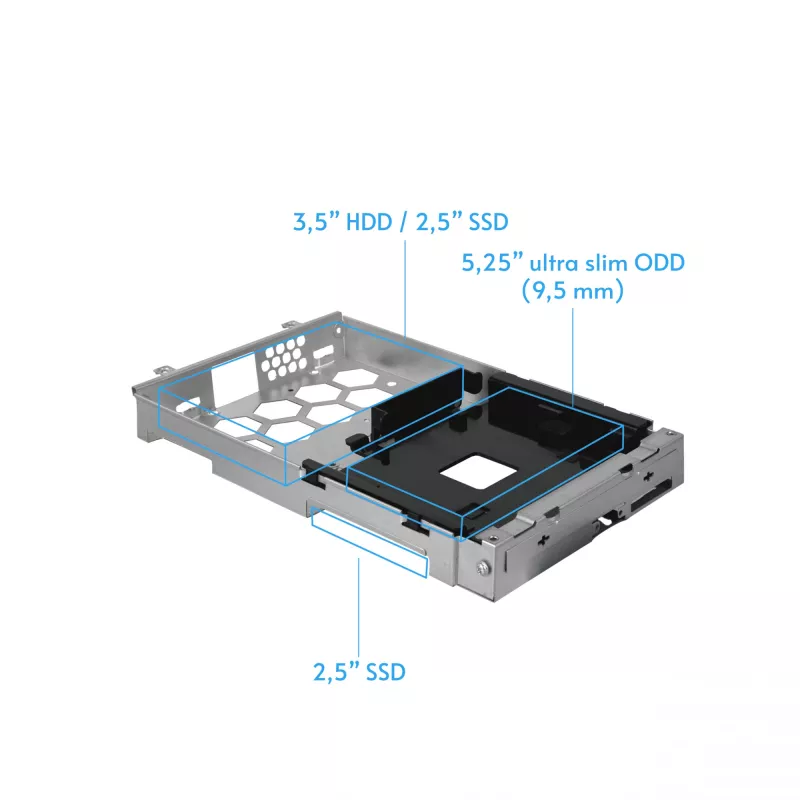 Computer case CHIEFTEC BE-10B-300 Small Form Factor Melns, microATX, 300W PSU, 22 cm GPU