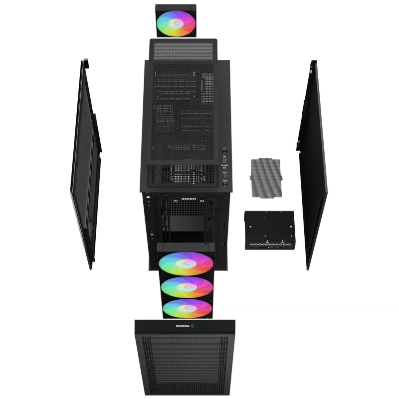 DEEPCOOL Ch560 Digital Midi Tower korpuss - Melns