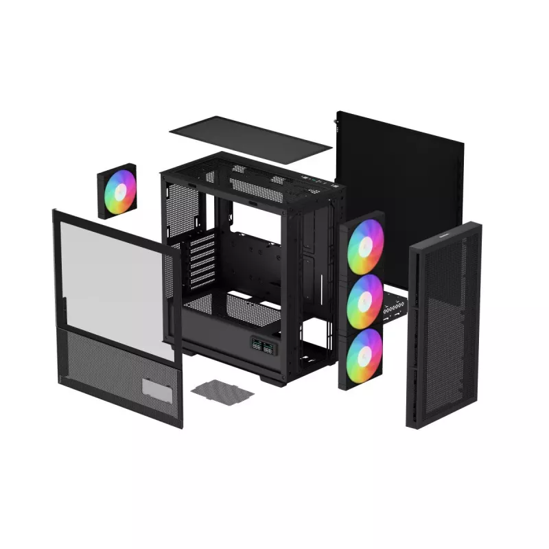 DEEPCOOL Ch560 Digital Midi Tower korpuss - Melns