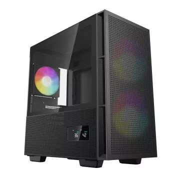 DEEPCOOL Ch360 Digital Micro Tower korpuss - melns