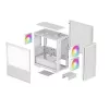 DeepCool CH360 Micro-ATX datora korpuss, rūdīts stikls, bez barošanas bloka, balts