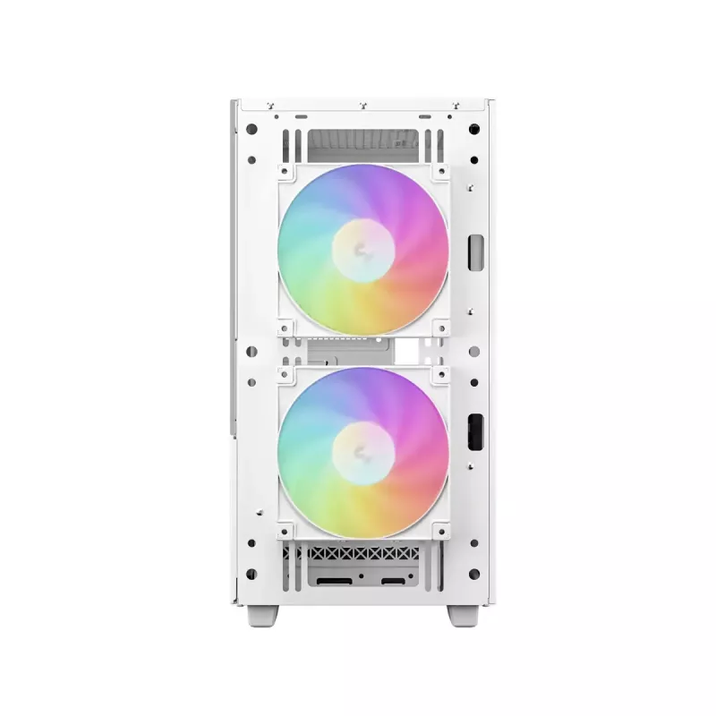 DeepCool CH360 Micro-ATX datora korpuss, rūdīts stikls, bez barošanas bloka, balts