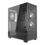 Datora korpuss GEMBIRD Fornax X550, ATX, melns
