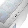 Datora korpuss MODECOM HORIZON FLOW MIDI balta — Midi-Tower, ARGB, Rūdīts stikls, micro ATX, USB-C, 3x140 mm priekšā, 1x140 mm aizmugurē, GPU līdz 400 mm, CPU dzesētāja augstums 172 mm