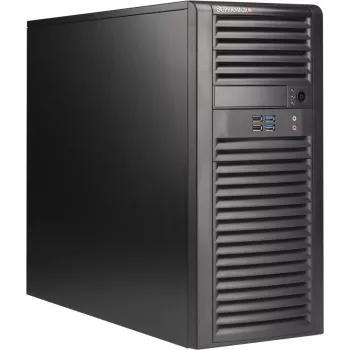 Datora korpuss Supermicro CSE-732D4-668B Midi Tower, melns, EATX/ATX/Micro ATX, 2x5,25 collu, 5x3,5 collu, iekļauts 668 W barošanas bloks